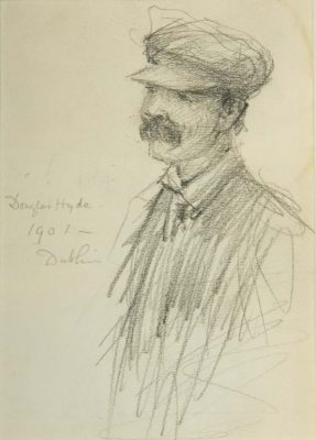 Portrait of Douglas Hyde by John Butler Yeats (1839 – 1922)