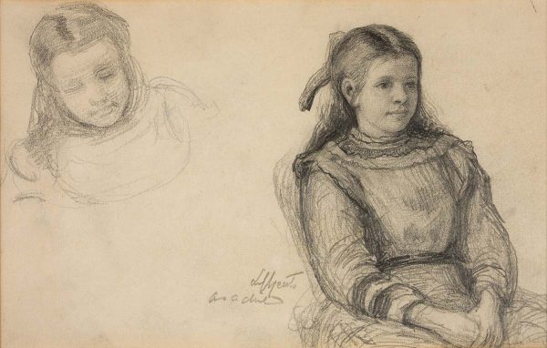 Portrait of Susan Mary (Lily) Yeats as a child by John B. Yeats (1839-1922)