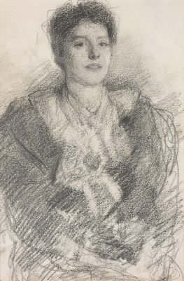 Portrait of Susan Mitchell by John B. Yeats (1839-1922)