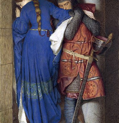 Frederic William Burton, The Meeting on the Turret Stairs. Photo © National Gallery of Ireland.