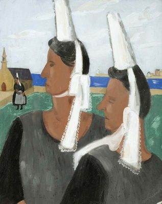 Les Bigoudenes by Norah McGuinness (1901 - 1980)