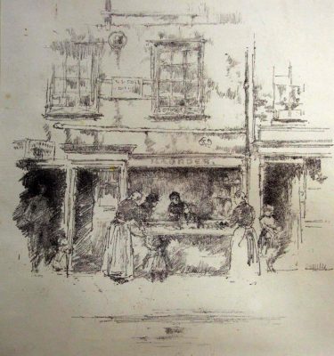 Maunder's Fish Shop in Chelsea by James McNeill Whistler (1834 1903)