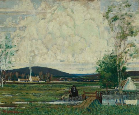 Country Scene by Maurice MacGonigal PRHA (1900 1979)