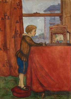 The Toy Theatre by Jack B. Yeats (1871 - 1957)