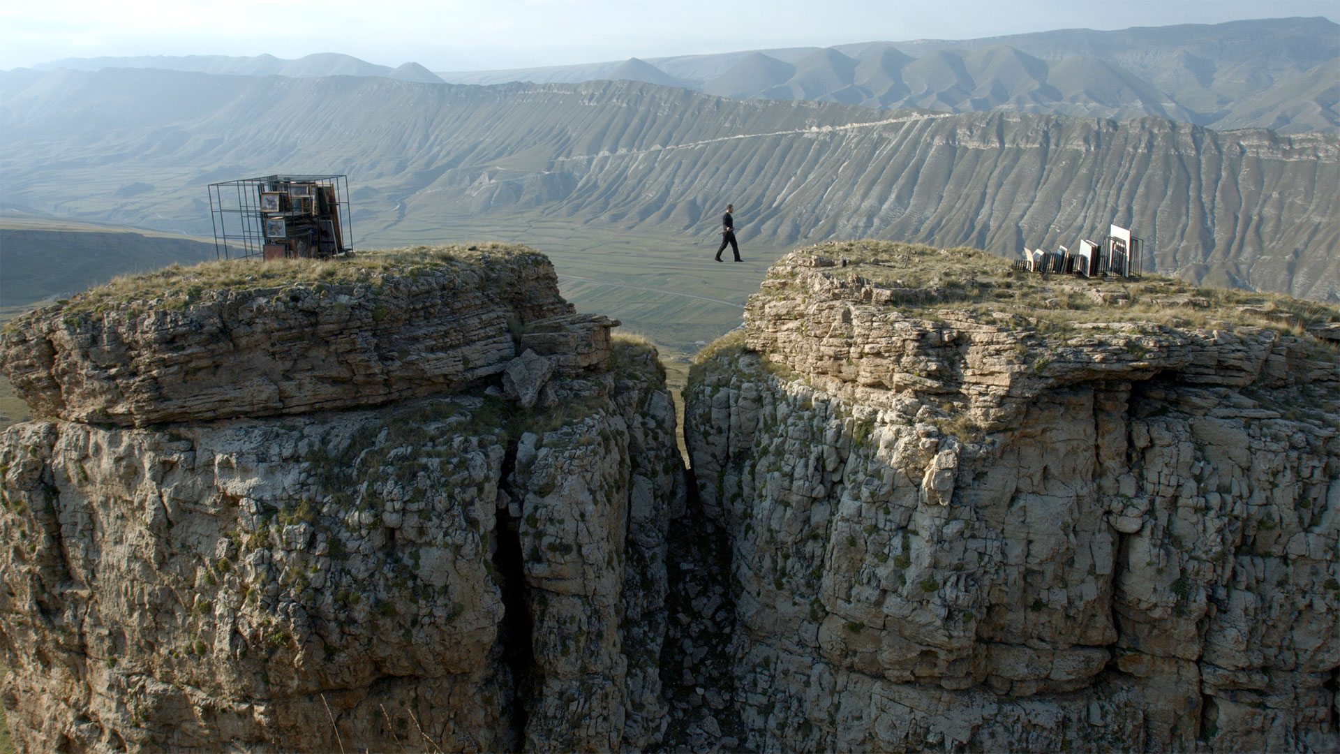 Tightrope, Dagestan, 2015. 58.10 min., video, colour, sound. Tightrope walker: Rasul Abakarov.