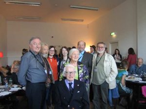 Members of Sligo Film Society at the Screening Sessions in 2015 with the late Tony Toher (front) who served on the original committee.