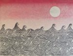 Yoko Akino, The sun also rises, and the sun goes down, 2020, printed on Kozo, 26x34cm