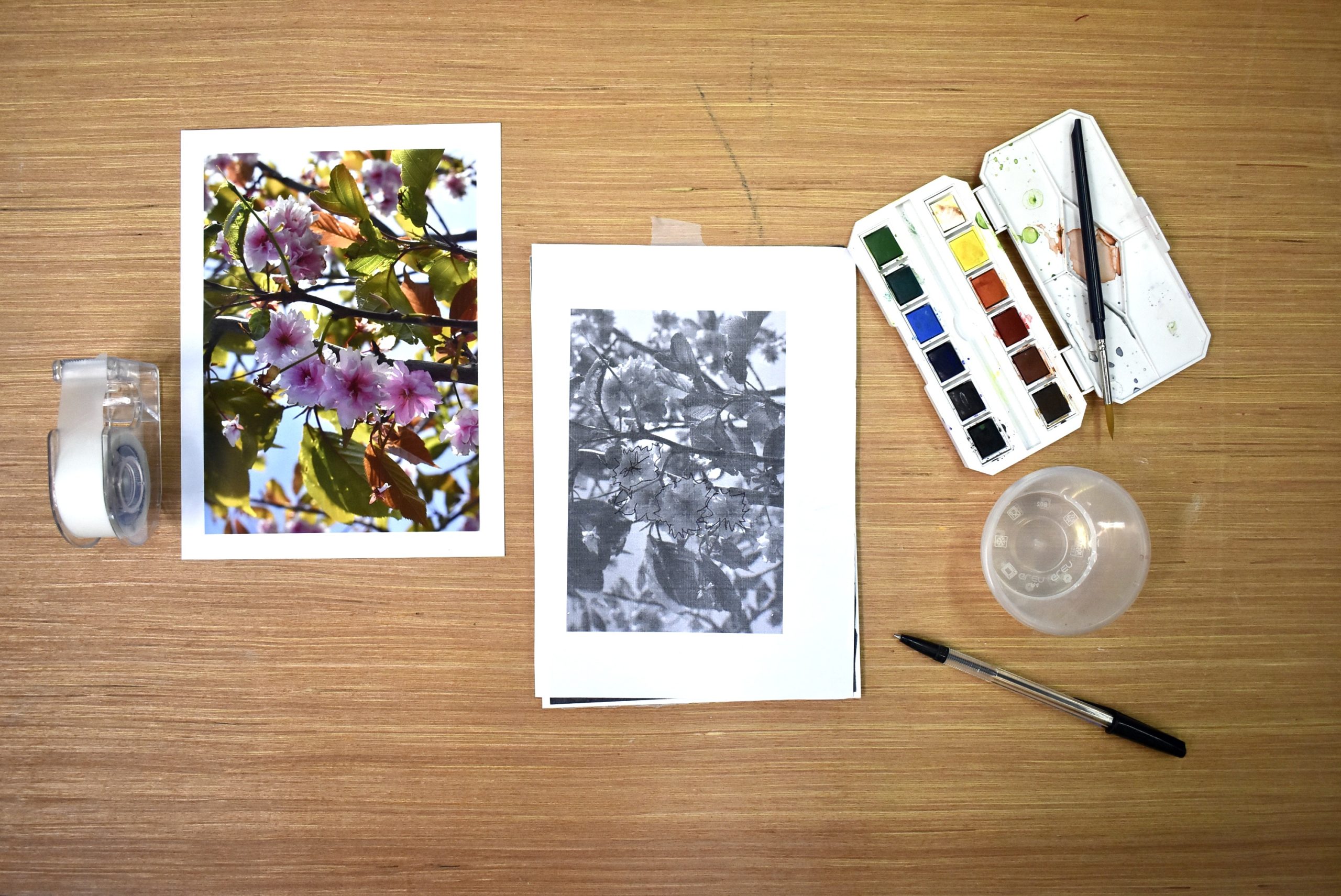 Watercolour, Carbon Paper Workshop - The Healing Arts